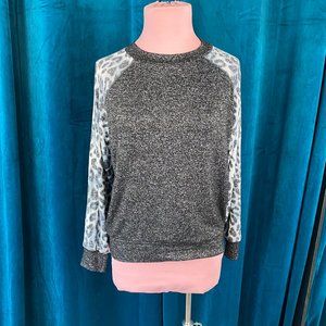 PINK Victoria's Secret Leopard Sleeve Sleepwear Sweater